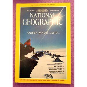 National Geographic Magazine February 1998 Queen Maud Sahara Brides With Map